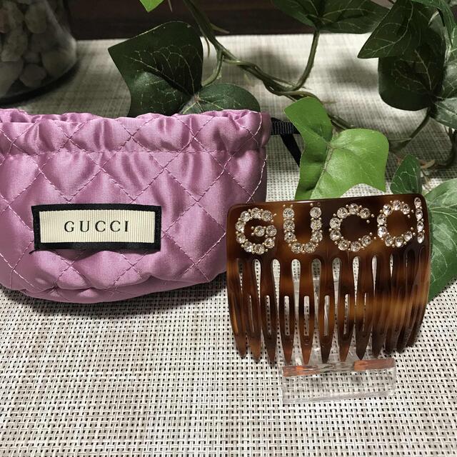 GUCCI グッチ ヘアアクセサリー ヘアピン ストーン-