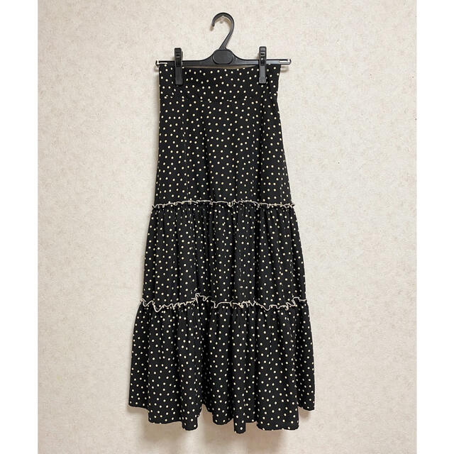 Treat Urself 🎀 dot tiered paris skirt レディースのスカート(ロングスカート)の商品写真