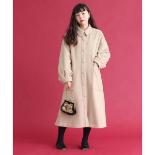 ドットアンドストライプスチャイルドウーマン(Dot&Stripes CHILDWOMAN)のスーパー110 ショートビーバーロングコート*chiid woman(ロングコート)