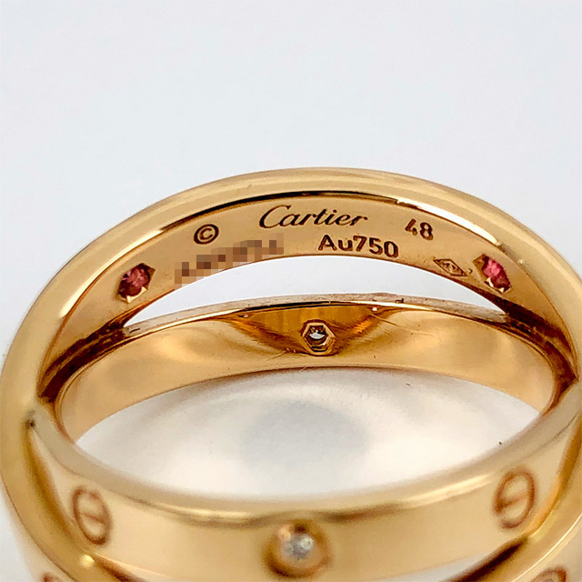 ディズニープリンセスのベビーグッズも大集合 Cartier - カルティエ Cartier ビーラブリング リング・指輪 レディース【中古】 リング(指輪) 10