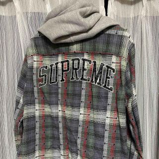 シュプリーム(Supreme)のsupreme Hooded Jacquard Flannel(パーカー)