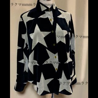 ヴィヴィアンウエストウッド(Vivienne Westwood)のヴィンテージ　ベロア星柄　シャツ(シャツ/ブラウス(長袖/七分))