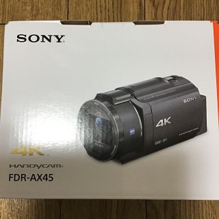 ソニー(SONY)の新品　SONY デジタル4Kビデオカメラレコーダー FDR-AX45 ブラウン(ビデオカメラ)