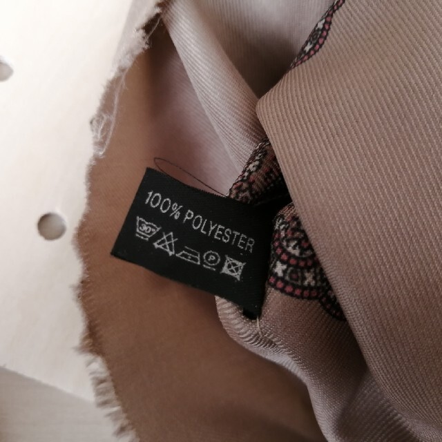 ヴィンテージ OLD 大判 ペイズリー柄 スカーフ ブラウン メンズのファッション小物(ストール)の商品写真