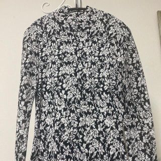 マイケルコース(Michael Kors)のMichael kors ニットジャージ　総柄ドレス　XS 未使用(ひざ丈ワンピース)