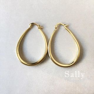 トゥデイフル(TODAYFUL)の再販【ゴールド】チャンキー　ドロップフープピアス(ピアス)