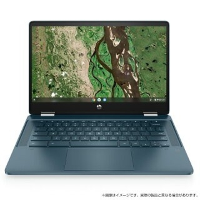 HP(ヒューレットパッカード)のHP Chromebook x360 14b　スプルースブルー スマホ/家電/カメラのPC/タブレット(ノートPC)の商品写真