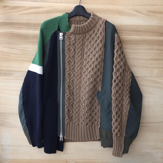 ダイゾー ナチュラル 新品未使用 sacai ライダースニット | www