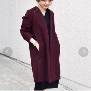 シップスフォーウィメン(SHIPS for women)のKhaju ❤︎ Vネックスリットコート【最終値下げ】(ロングコート)