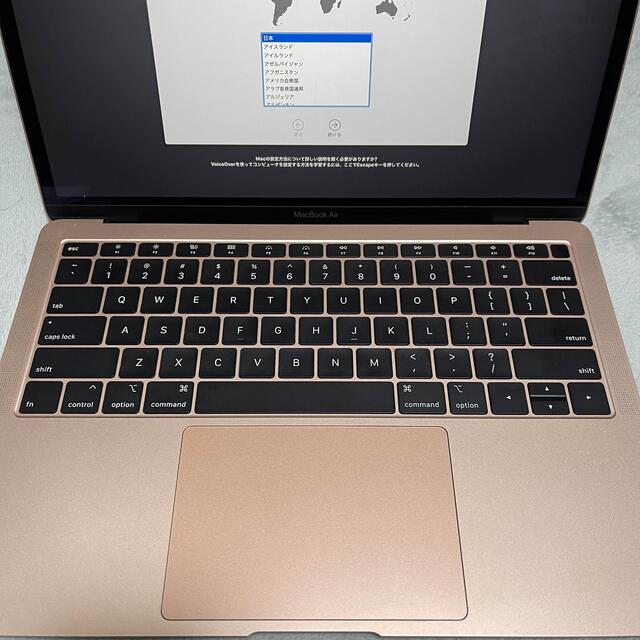 MacBookAir 2018 メモリ16GB SSD 256GB