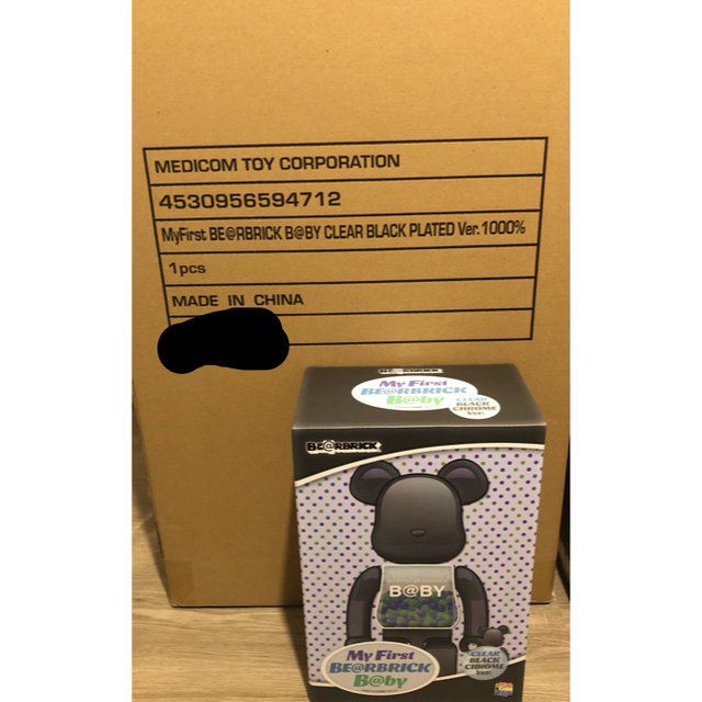 MY FIRST BE@RBRICK BABY CLEAR BLACK 400%