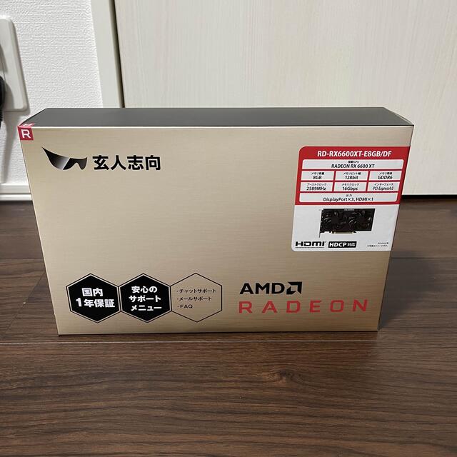 【新品未開封】RX6600XT 玄人志向PC/タブレット