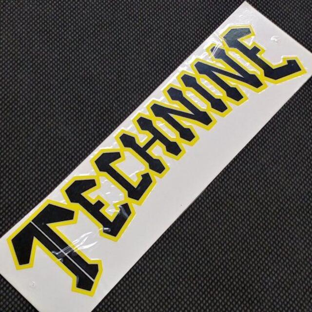 TECHNINE(テックナイン)のTECHNINE テックナイン DIECUT LOGO STICKER 黄/黒 スポーツ/アウトドアのスノーボード(その他)の商品写真