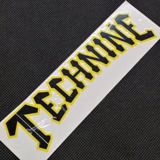 テックナイン(TECHNINE)のTECHNINE テックナイン DIECUT LOGO STICKER 黄/黒(その他)