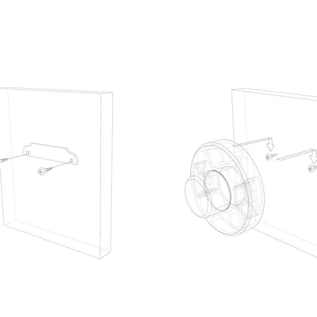 Dyson ヘアドライヤー 専用　壁掛けホルダー　3Dプリンター　ネイビーPLA スマホ/家電/カメラの美容/健康(ドライヤー)の商品写真