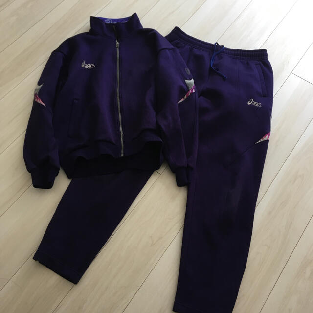 asics - 90年代 アシックス 日本製 ジャージ 上下セット 昭和色 asics - 90年代 アシックス 日本製 ジャージ 上下セット 昭和色