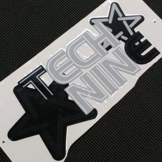 テックナイン(TECHNINE)のTECHNINE テックナイン DIECUT LOGO STICKER 黒/グレ(その他)