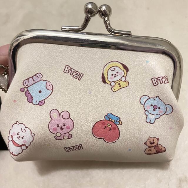 防弾少年団(BTS)(ボウダンショウネンダン)の新品　BT21 がま口　コインケース レディースのファッション小物(コインケース)の商品写真