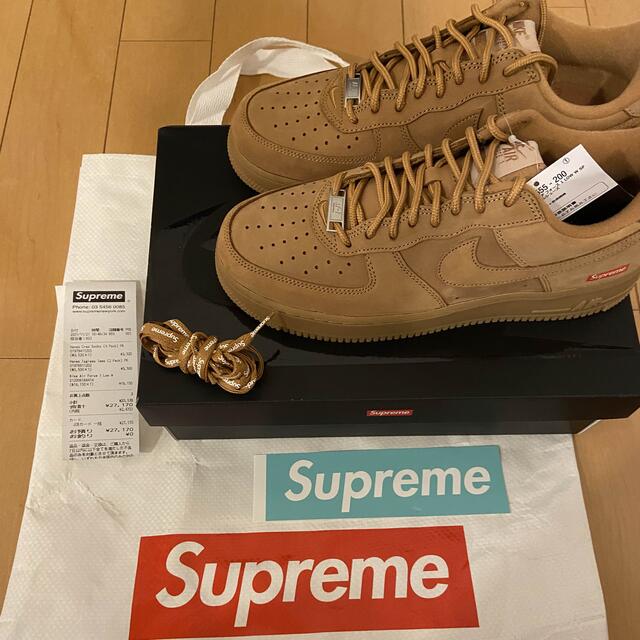 NIKE(ナイキ)のNIKE Supreme Air Force 1 wheat 27.0cm メンズの靴/シューズ(スニーカー)の商品写真