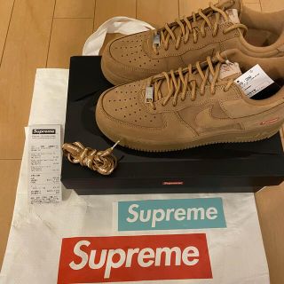 ナイキ(NIKE)のNIKE Supreme Air Force 1 wheat 27.0cm(スニーカー)