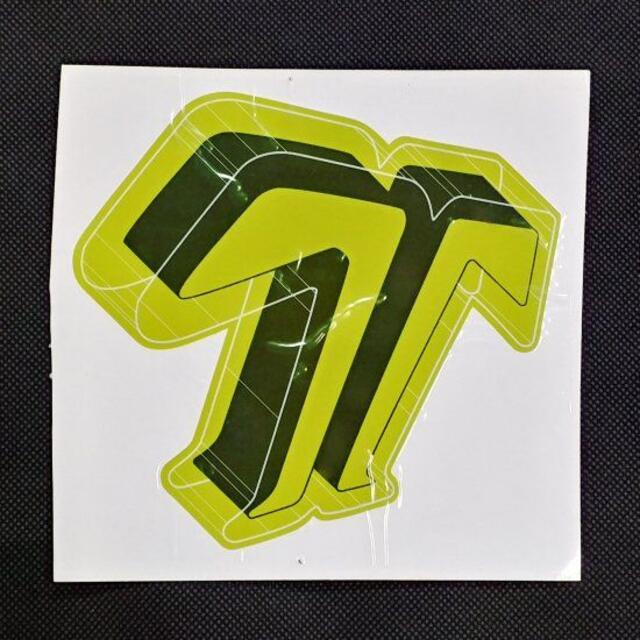 TECHNINE(テックナイン)のTECHNINE テックナイン【DIECUT T LOGO STICKER】黄緑 スポーツ/アウトドアのスノーボード(その他)の商品写真