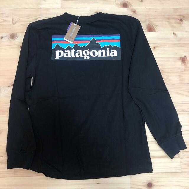 patagonia(パタゴニア)のPatagonia パタゴニア　長袖tシャツ ロンt 黒ブラック　Lサイズ メンズのトップス(Tシャツ/カットソー(七分/長袖))の商品写真