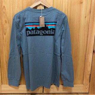 パタゴニア(patagonia)のPatagonia パタゴニア　長袖tシャツ ロンt 藍色　Lサイズ(Tシャツ/カットソー(七分/長袖))