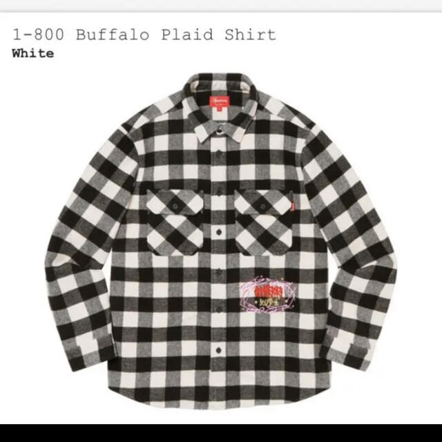 美品 Supreme 1-800 Buffalo Plaid Shirt M