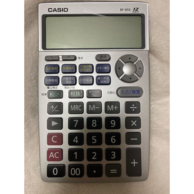 CASIO(カシオ)の金融電卓　金利電卓 インテリア/住まい/日用品のオフィス用品(オフィス用品一般)の商品写真