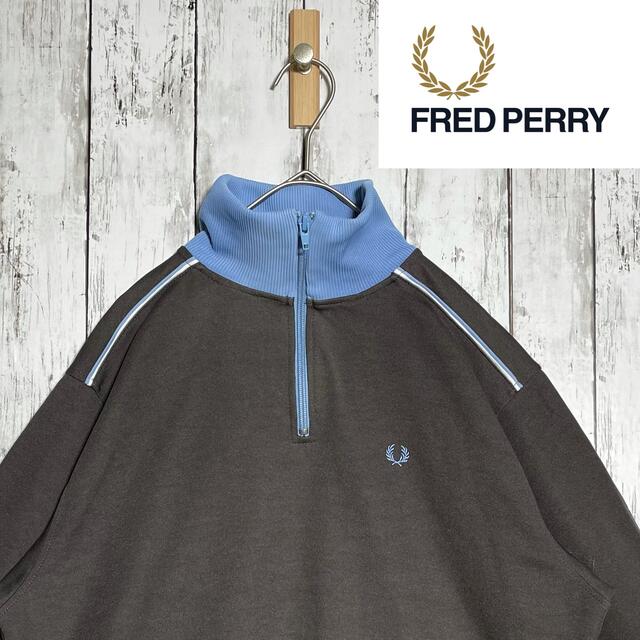 FRED PERRY - 【希少デザイン】美品 フレッドペリー ハーフジップ プル