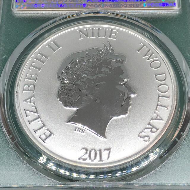 2017年 ニウエ ミッキーマウス銀貨 PCGS MS69 No.1081 - 貨幣