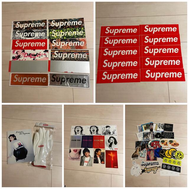 シュプリーム Supreme ボックスロゴステッカー 3枚セット 赤 レッド