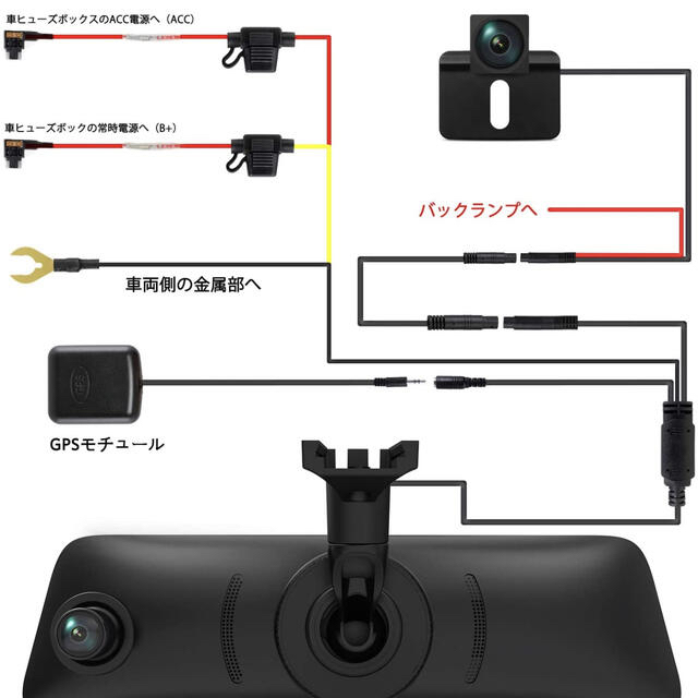 AUTO-VOX V5pro ミラー型ドライブレコーダー