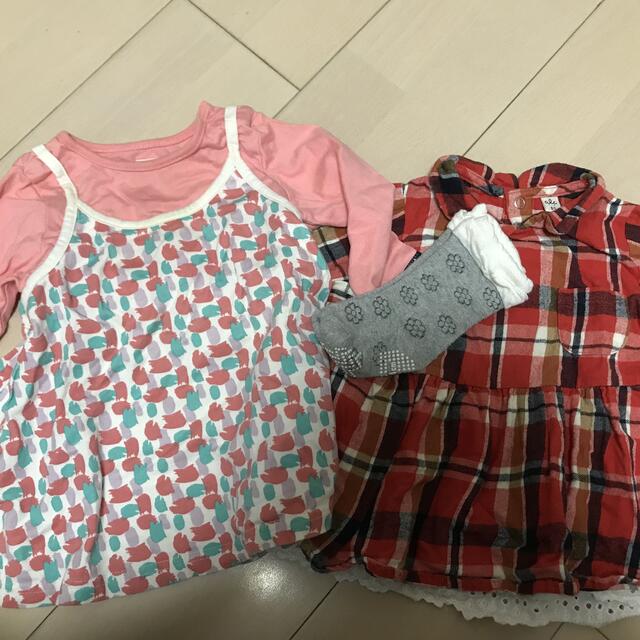 BOBSON(ボブソン)の子供服80サイズ女の子 キッズ/ベビー/マタニティのベビー服(~85cm)(シャツ/カットソー)の商品写真