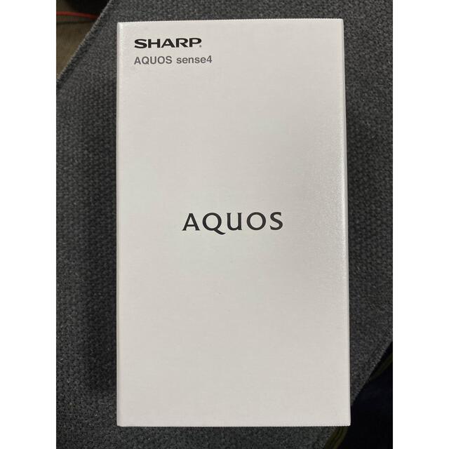 AQUOS(アクオス)の【新品未使用】SHARP AQUOS sense4  SH-M15 ブラック スマホ/家電/カメラのスマートフォン/携帯電話(スマートフォン本体)の商品写真