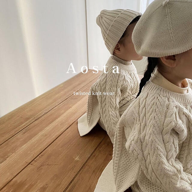 こどもビームス aosta 韓国子供服 twist knit 80～ 100sizeの通販 by naturemma｜コドモビームスならラクマ