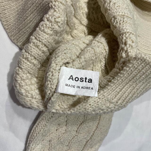 こどもビームス(コドモビームス)のaosta 韓国子供服 twist knit 80～ 100size キッズ/ベビー/マタニティのベビー服(~85cm)(ニット/セーター)の商品写真