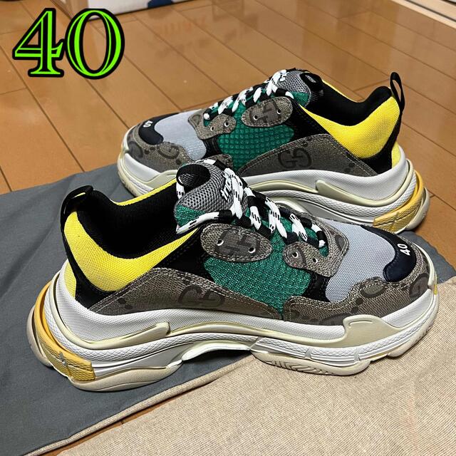 ザ ハッカー プロジェクト Triple S グッチ　バレンシアガ　40　コラボ