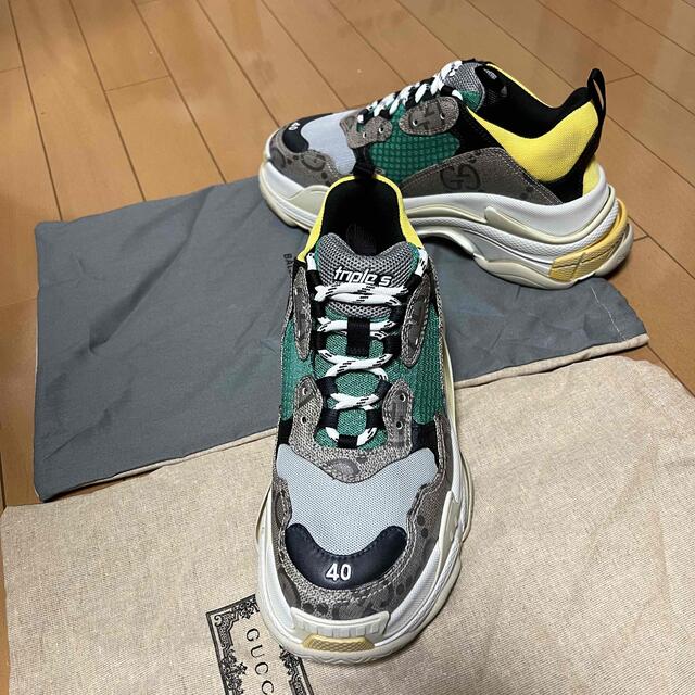 ザ ハッカー プロジェクト Triple S グッチ　バレンシアガ　40　コラボ