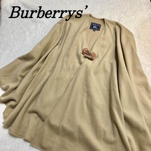 BURBERRY(バーバリー)の【高級　希少レア】バーバリー　 ウール　カシミア　ケープ　ポンチョ　ベージュ レディースのジャケット/アウター(ポンチョ)の商品写真