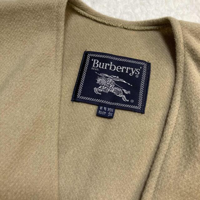 BURBERRY(バーバリー)の【高級　希少レア】バーバリー　 ウール　カシミア　ケープ　ポンチョ　ベージュ レディースのジャケット/アウター(ポンチョ)の商品写真