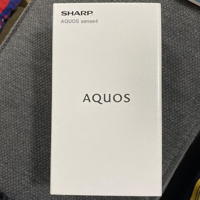 AQUOS(アクオス)の【新品未開封】SHARP AQUOS sense4 SH-M15 シルバー スマホ/家電/カメラのスマートフォン/携帯電話(スマートフォン本体)の商品写真