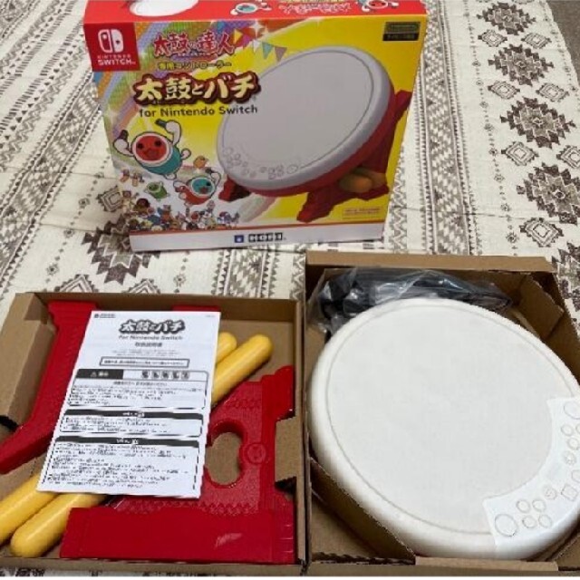 太鼓の達人　専用コントローラー　太鼓とバチ　for Nintendo Switc