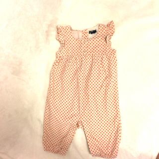 ベビーギャップ(babyGAP)の【美品】GAP・ベビー・ロンパース・コーデュロイ・ドット柄(カバーオール)