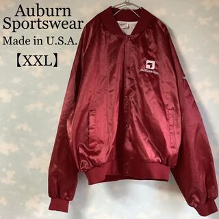USA製 スタジャン XXL Auburn Sportswear 企業刺繍(ナイロンジャケット)