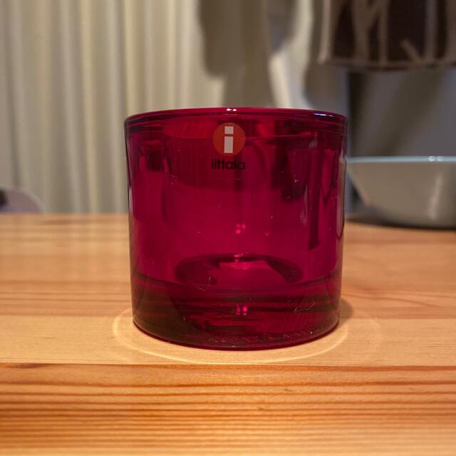 iittala kivi キャンドルホルダーレッド