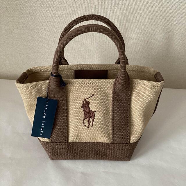 POLO RALPH LAUREN(ポロラルフローレン)のラルフローレン キャンバスミニトートバッグ レディースのバッグ(トートバッグ)の商品写真