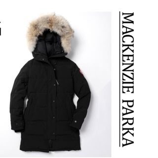 カナダグース(CANADA GOOSE)のCANADA GOOSE MACKENZIE PARKA ブラック(ダウンジャケット)