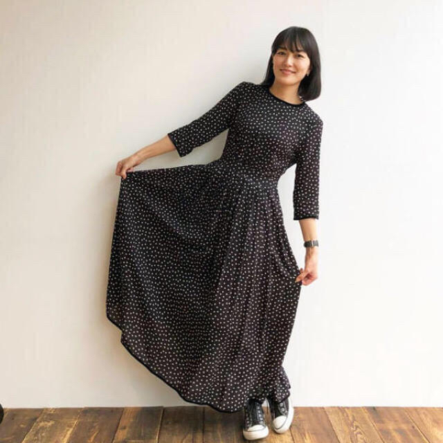 DEUXIEME CLASSE - SINME シンメ ロングドットワンピースの通販 by DEUXIEME CLASSE - SINME シンメ ロングドットワンピースの通販 by