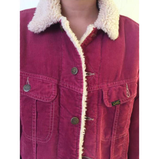Lee(リー)のLee Gジャン 裏ボア ピンク メンズのジャケット/アウター(Gジャン/デニムジャケット)の商品写真